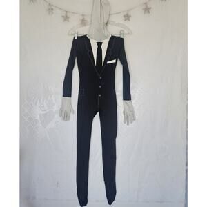 MorphSuits Medium Fancy Tuxedo Slenderman Haunter Halloween Costume Zentai Body